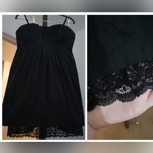 BCBGeneration Strapless Black Dress Size 6